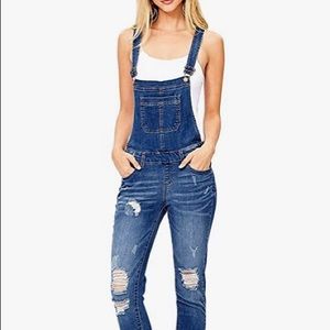 Wax jean Ankle Length Skinny Overalls